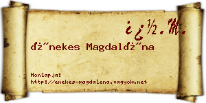 Énekes Magdaléna névjegykártya